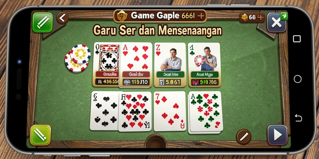 Screenshot gameplay Gaple di 666I yang seru dan interaktif.