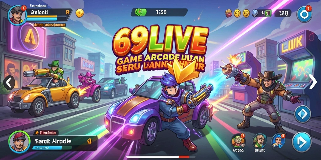 Tampilan screenshot 69LIVE dengan aksi gameplay seru di layar.