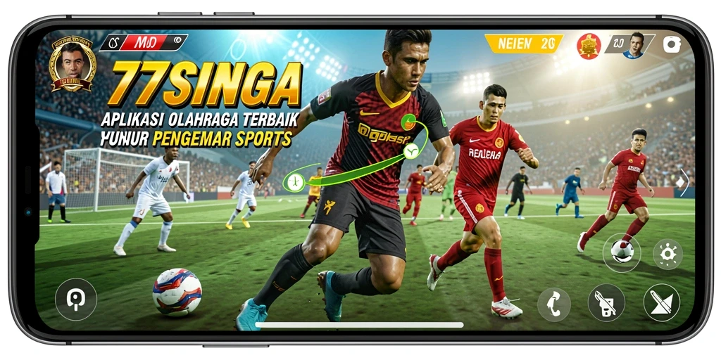 Tampilan gameplay Sports yang menarik dan interaktif di 77SINGA.