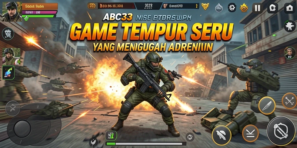 Tampilan aksi seru dari gameplay ABC33 yang penuh strategi.