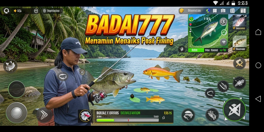 Screenshot BADAI777 menampilkan gameplay memancing yang seru dan grafis yang menawan.