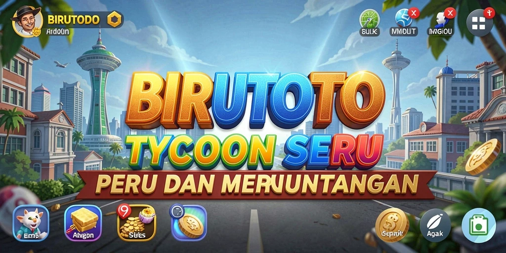 Screenshot gameplay BIRUTOTO yang menunjukkan aksi seru Tycoon.
