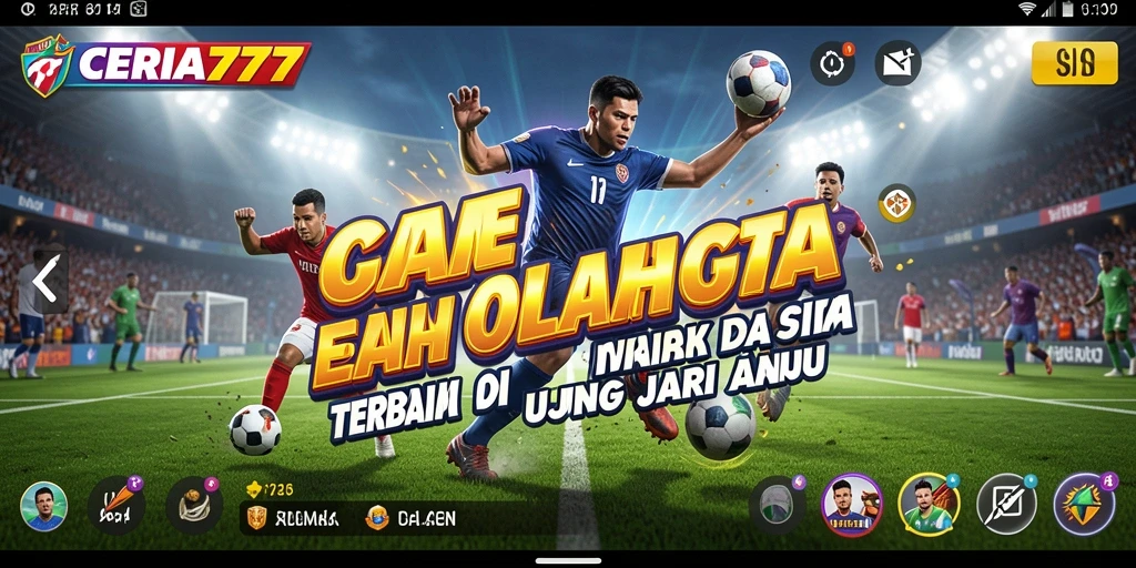 Tampilan gameplay <strong>CERIA777</strong> yang menakjubkan dalam pertandingan olahraga.