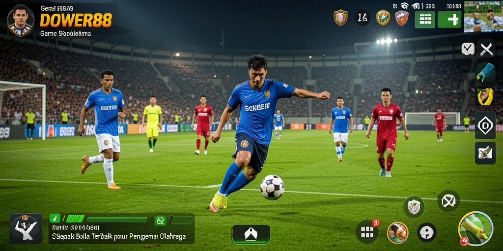 Tampilan menakjubkan dari permainan sepak bola di DOWER88