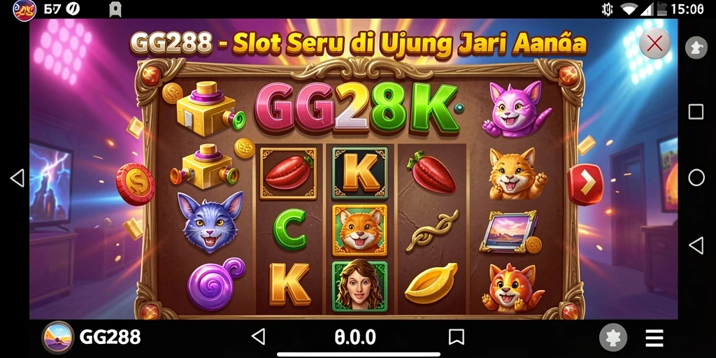 Tampilan gameplay GG288 yang menawan dan penuh warna.