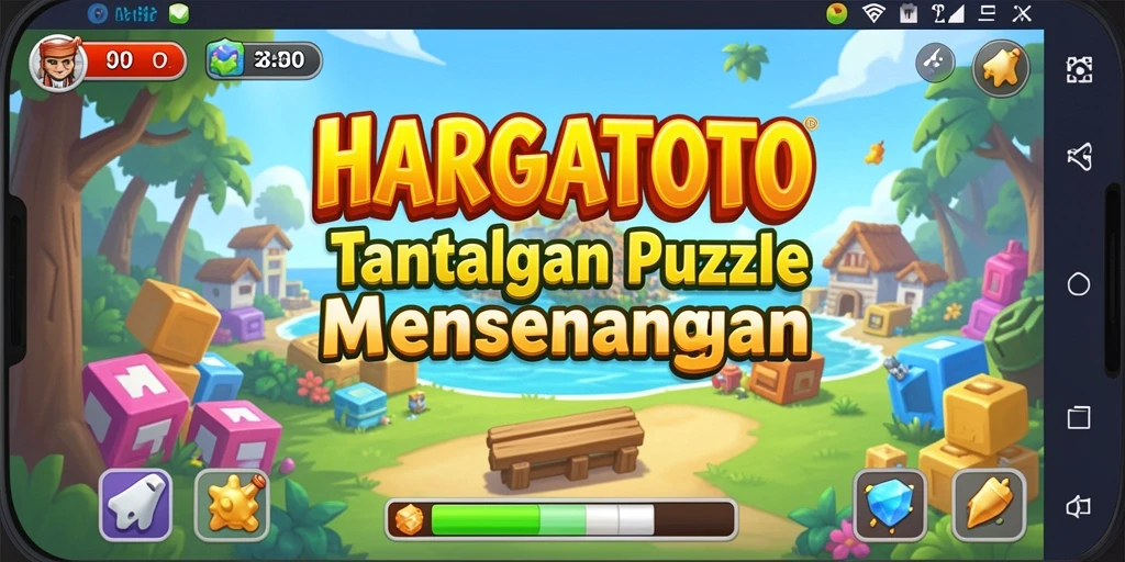 Tampilan gameplay HARGATOTO yang menarik dan menantang.