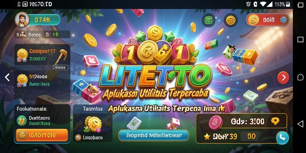 Tampilan utama LITETOTO dengan fitur utilitas lengkap.