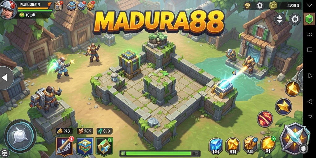 Tampilan game Tower Defense yang menarik dan penuh aksi.
