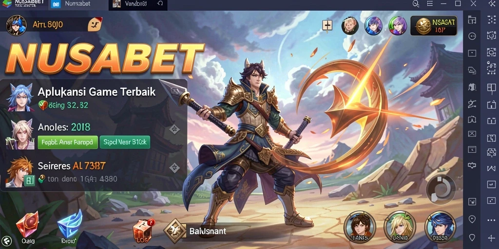 Tampilan gameplay yang mengesankan dari NUSABET dengan karakter Anime.