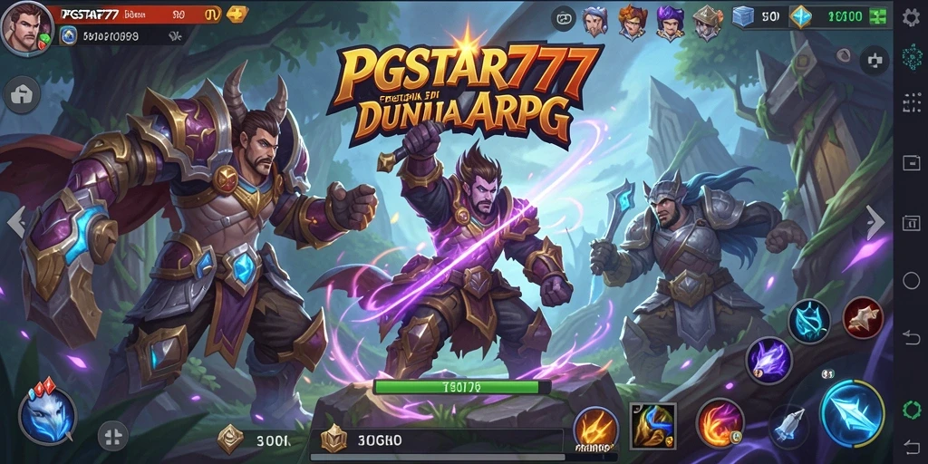 Tangkapan layar PGSTAR777 menampilkan aksi pertempuran seru dalam dunia ARPG.