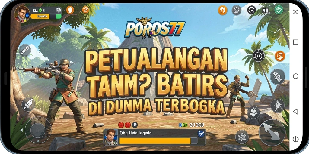 Gameplay eksplorasi yang menantang dan mendebarkan di POROS77.