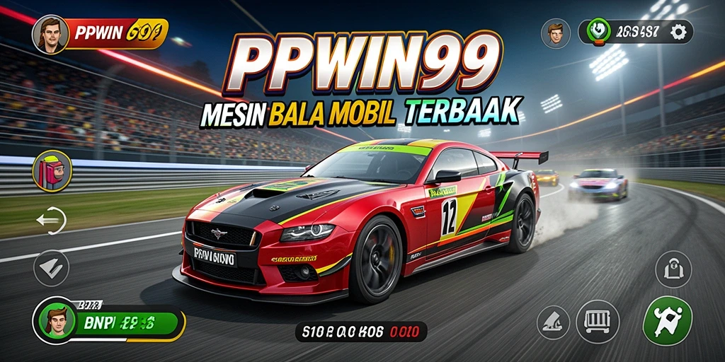 Gameplay PPWIN99 yang mendebarkan dengan balapan mobil yang cepat.