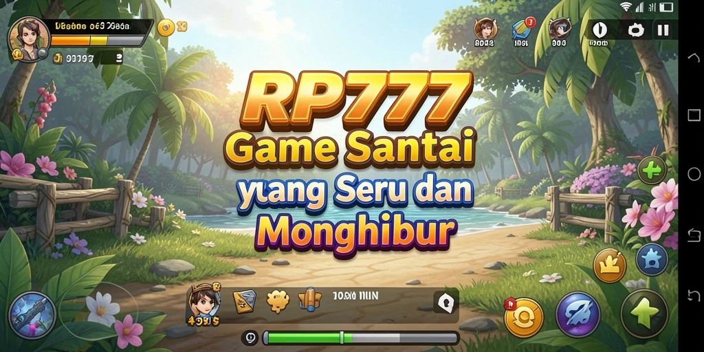 Screenshot gameplay RP777 yang penuh warna dan menyenangkan.