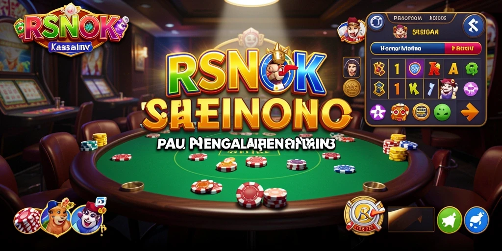 Tampilan gameplay RSNOK dengan variasi permainan Kasino yang menarik.