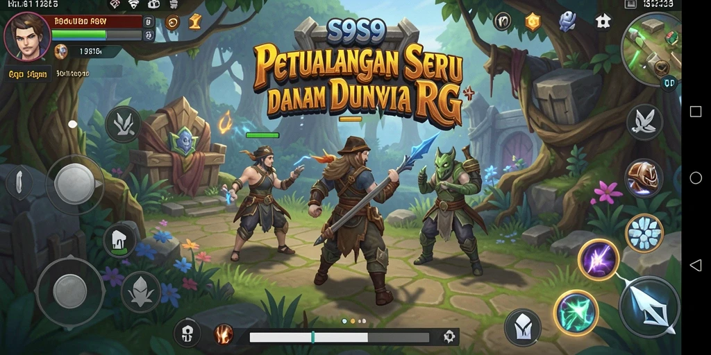 Tampilan gameplay RPG S9S9 yang menarik dan seru.
