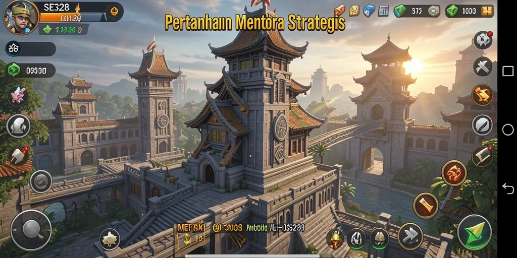 Tangkapan layar SE328 menampilkan aksi pertahanan menara yang mendebarkan.