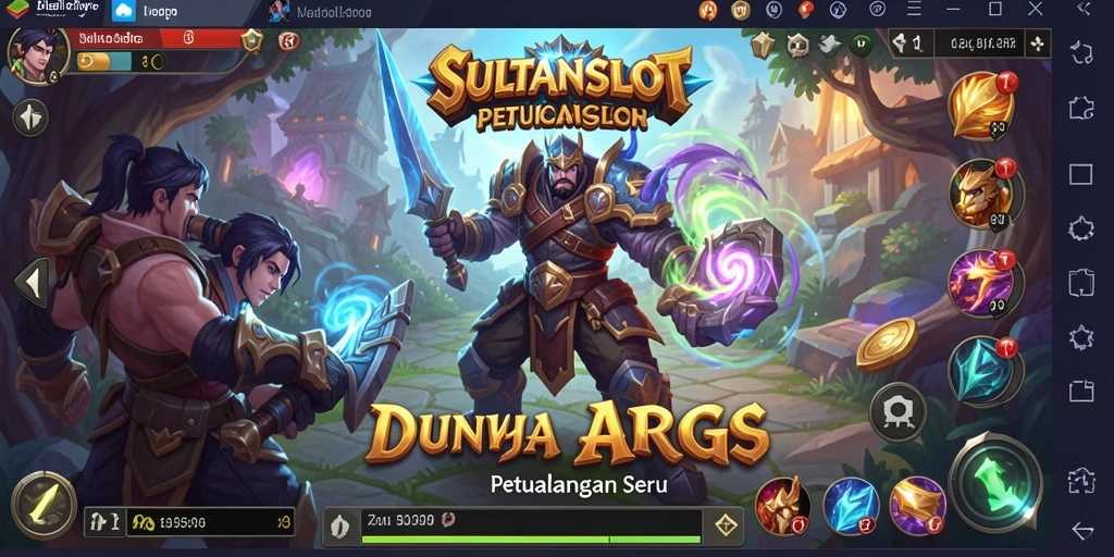 Tampilan gameplay mendebarkan dari SULTANSLOT dengan pertarungan epik.