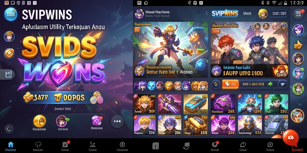 Screenshot SVIPWINS menampilkan antarmuka aplikasi Utility yang sederhana dan fungsional.