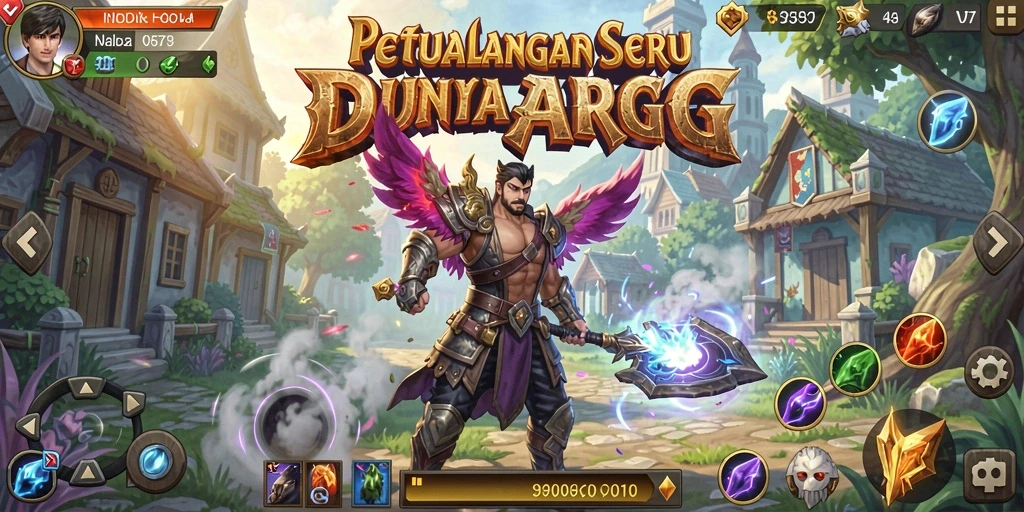 Tampilan gameplay V07 yang mengesankan dalam pertempuran ARPG.