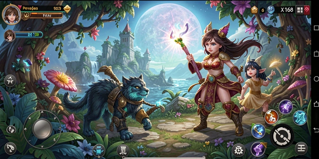 Gameplay seru di dunia petualangan yang penuh warna.